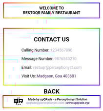 Enable easy contact and reservations via QR code with RestoQR for restaurants by upQRade